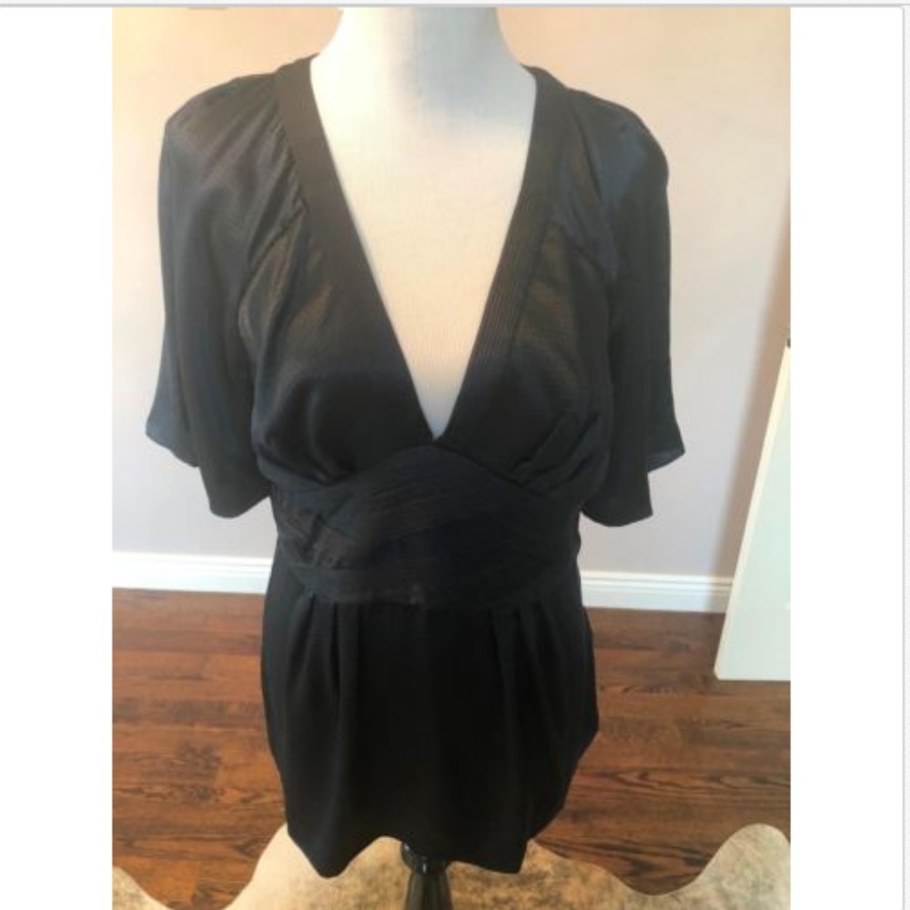 Signature for SaksFifthAvenue Umpire Silk Top SZ L